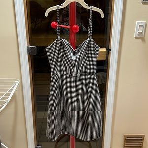 FRENCH CONNECTION Gingham print mini dress size: XS, US 4, UK 8